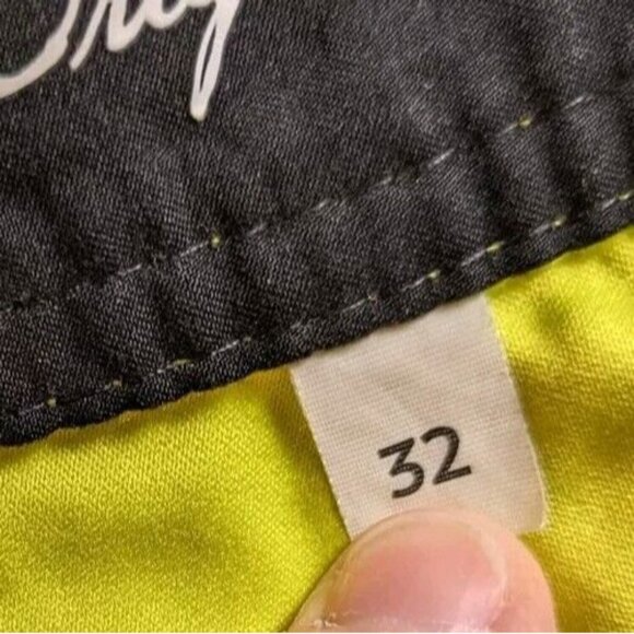 Billabong Board Shorts Mens Size‎ 32 Neon Green Swim Trunks  Surfing Surf Beach - Picture 7 of 9